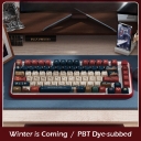 Winter is Coming 104+34 / 54 Cherry Profile Keycap Set Cherry MX PBT Dye-subbed for Mechanical Gaming Keyboard
